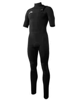 Hot A Series Ecoprene 2 Chest Zip Short Sleeve Wetsuit Mens