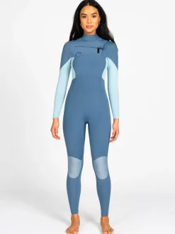 Fashion A Series Ecoprene 3/2 Chest Zip Long Sleeve Steamer Wetsuit Womens Wetsuits