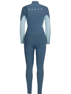 Fashion A Series Ecoprene 3/2 Chest Zip Long Sleeve Steamer Wetsuit Womens Wetsuits