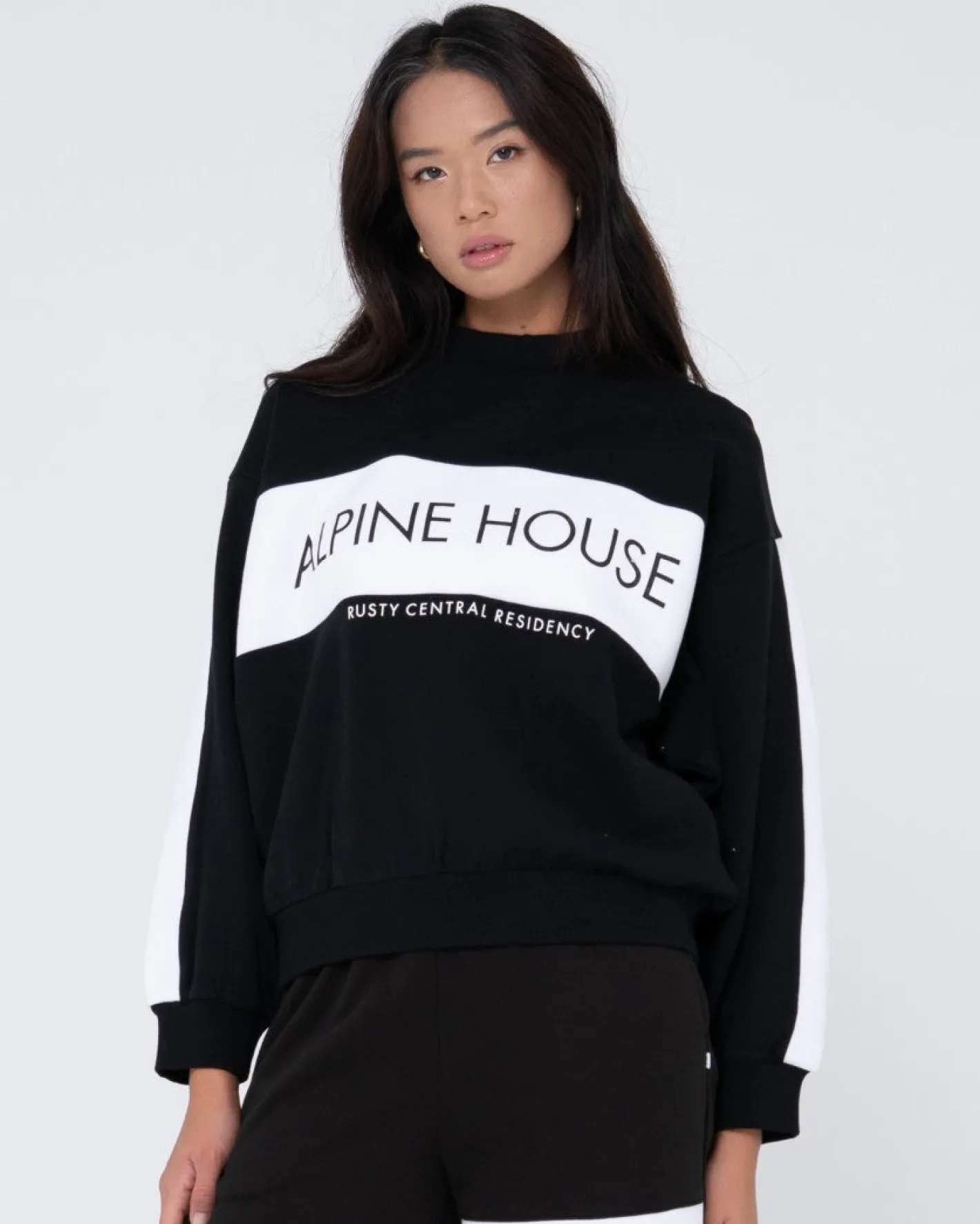 Online Alpine House Oversize Crew Neck Fleece Womens Hoodies & Fleece
