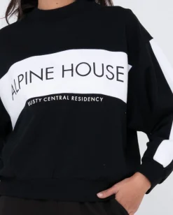 Online Alpine House Oversize Crew Neck Fleece Womens Hoodies & Fleece