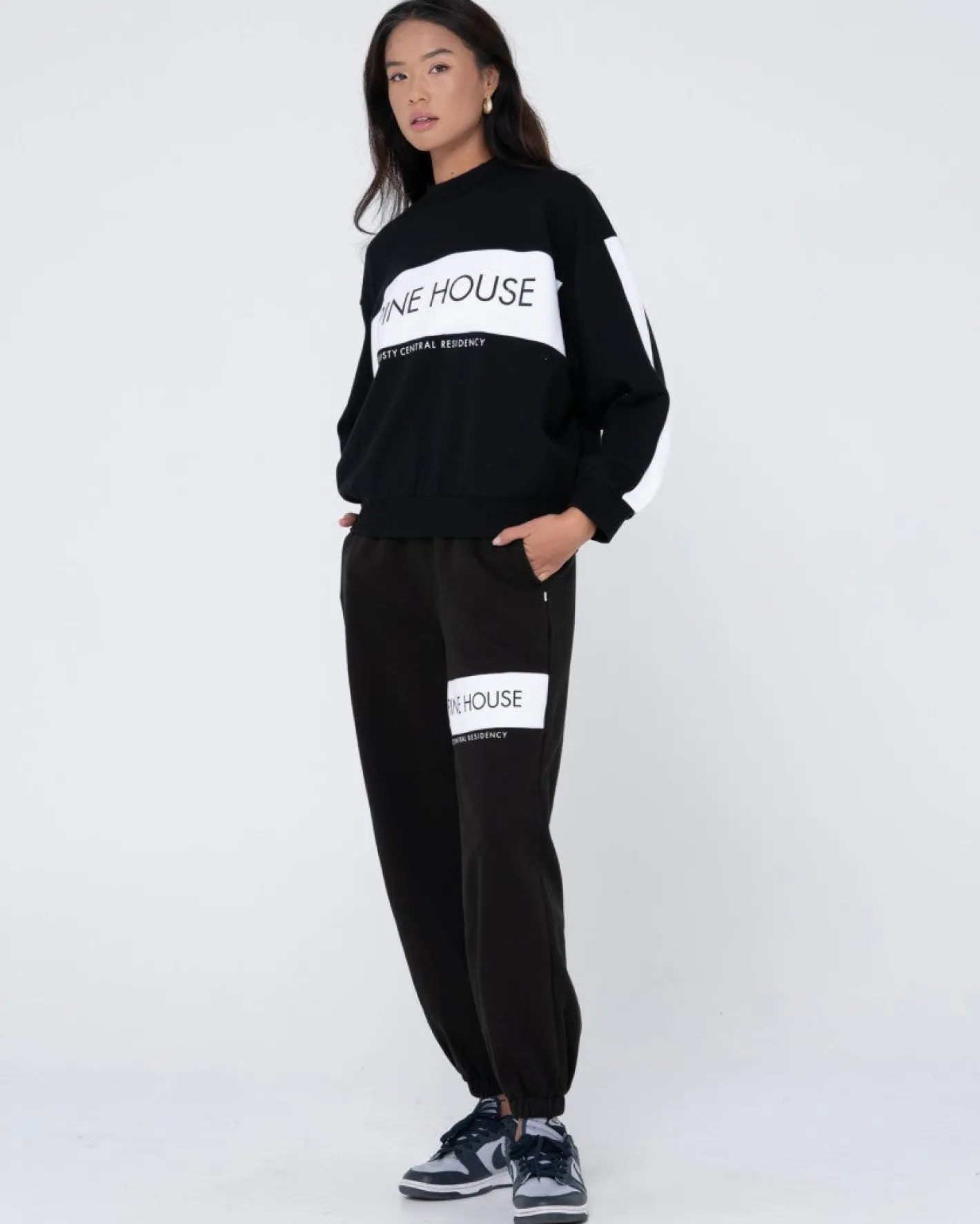 Online Alpine House Oversize Crew Neck Fleece Womens Hoodies & Fleece