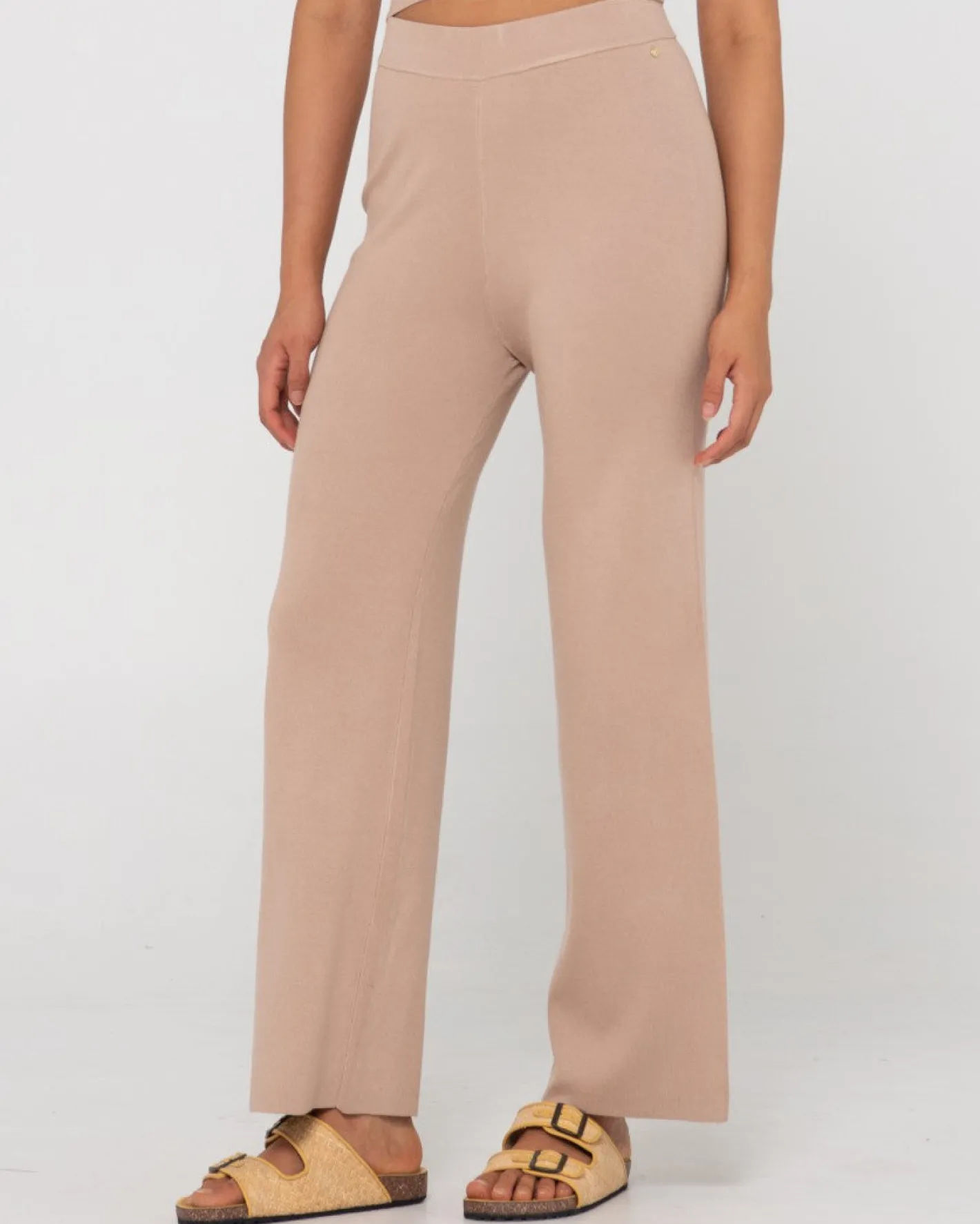 Online Amelia High Waisted Wide Leg Knit Pant Womens Pants