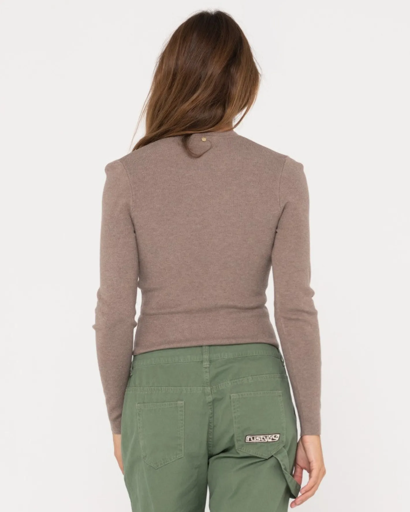 Hot Amelia Skimmer Long Sleeve Knit Top Womens Fashion Tops