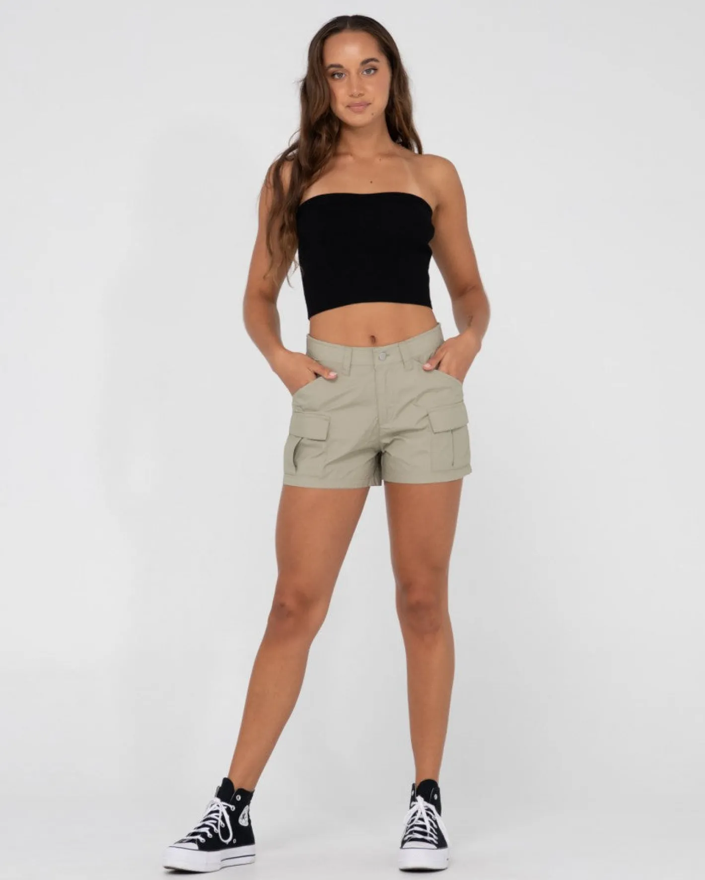 Discount Amelia Strapless Knit Crop Top Womens Fashion Tops