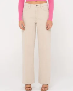 Store Archer Mid Rise Wide Leg Jean Womens Pants