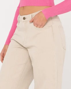Store Archer Mid Rise Wide Leg Jean Womens Pants