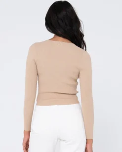 Flash Sale Avalon Long Sleeve Cardigan Knit Top Womens Fashion Tops