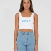 Store 1985 Baby Graphic Crop Tank Top Womens Tees & Tanks