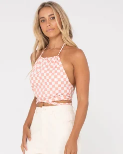 Shop Bad Habits Halter Neck Top Womens Fashion Tops
