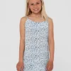 Best Balnear Floral Printed Mini Dress Girls Kids Dresses