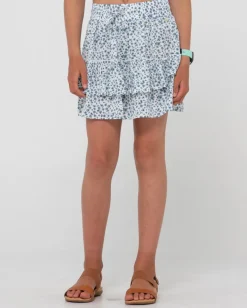 Flash Sale Balnear Floral Printed Mini Skirt Girls Kids Bottoms