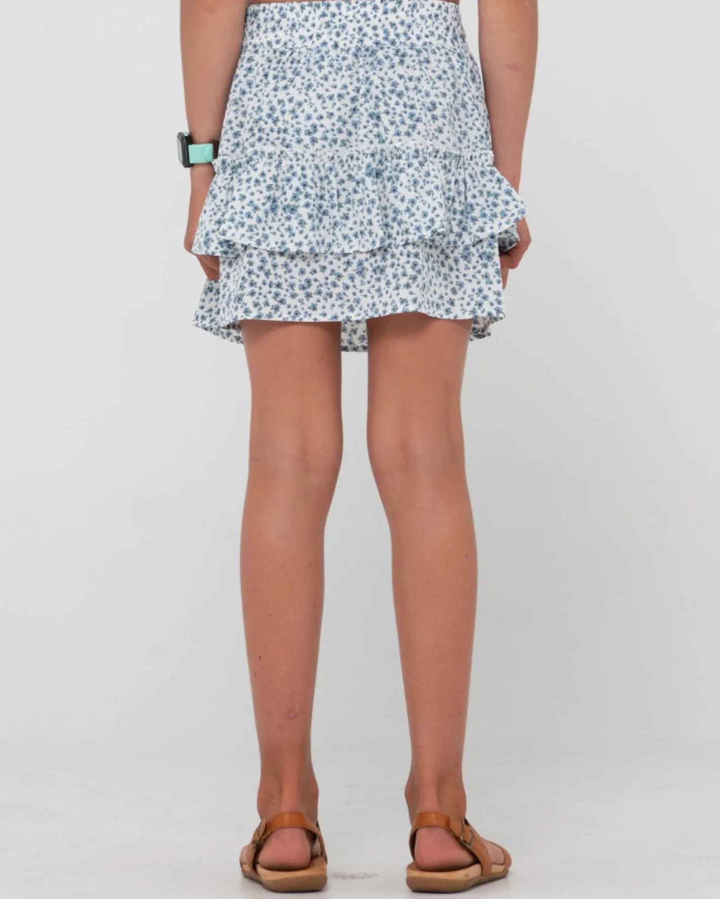 Flash Sale Balnear Floral Printed Mini Skirt Girls Kids Bottoms