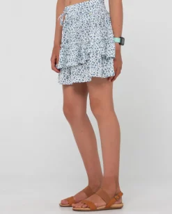 Flash Sale Balnear Floral Printed Mini Skirt Girls Kids Bottoms