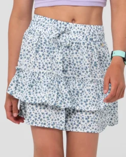 Flash Sale Balnear Floral Printed Mini Skirt Girls Kids Bottoms