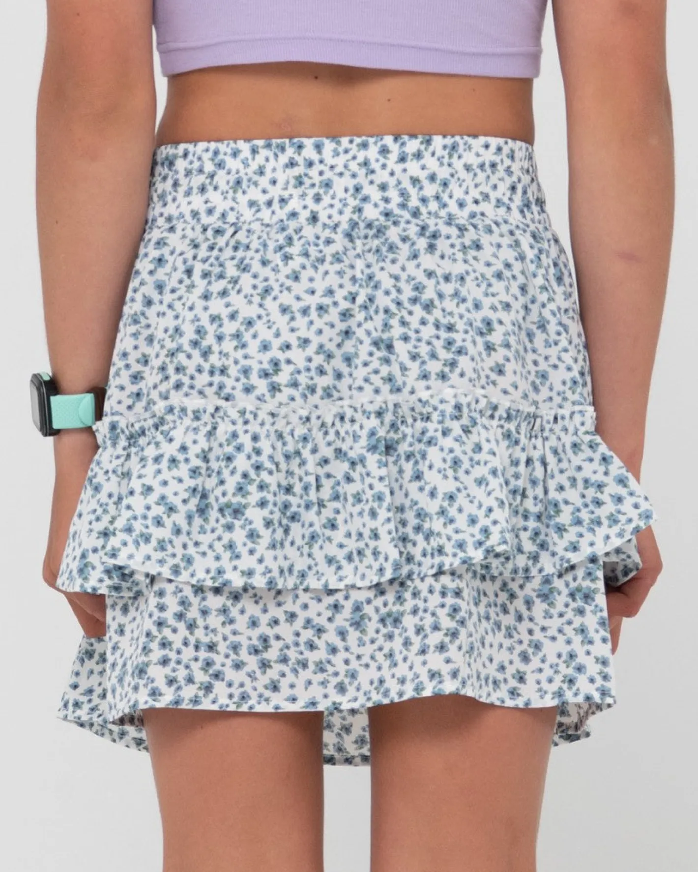 Flash Sale Balnear Floral Printed Mini Skirt Girls Kids Bottoms