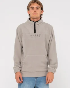 Shop Big Bang 1/4 Zip Polar Fleece Mens Hoodies & Fleece