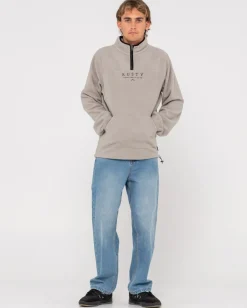 Shop Big Bang 1/4 Zip Polar Fleece Mens Hoodies & Fleece