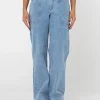 Flash Sale Billie Low Rise Denim Carpenter Jean Womens Pants
