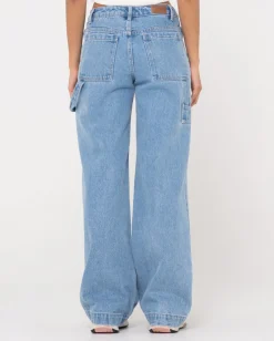 Hot Billie Low Rise Denim Carpenter Jean Womens Pants