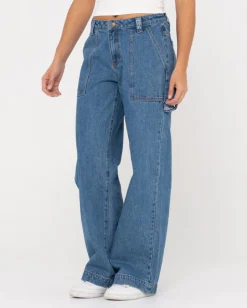 Hot Billie Low Rise Denim Carpenter Jean Womens Pants