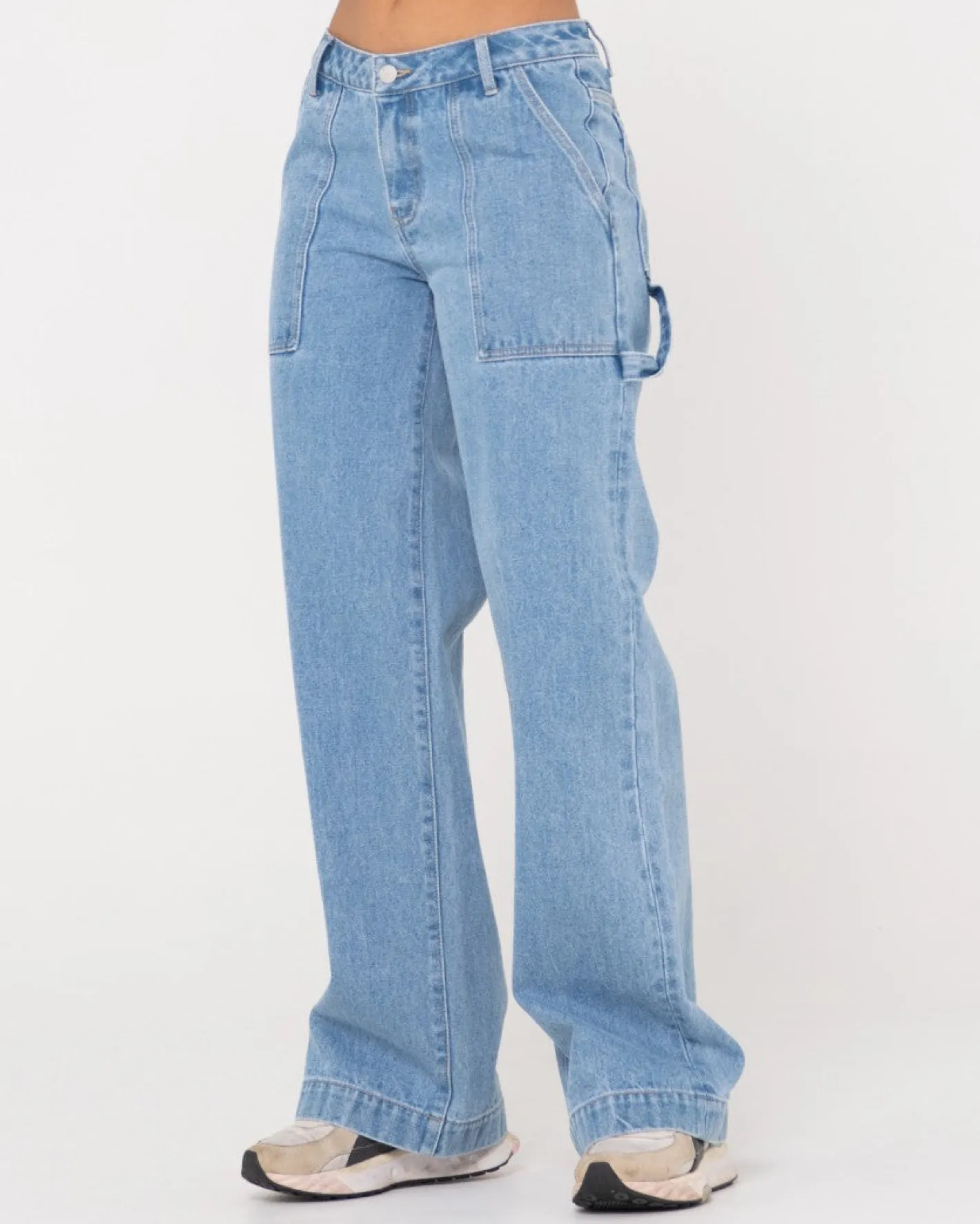 Hot Billie Low Rise Denim Carpenter Jean Womens Pants