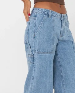 Cheap Billie Low Rise Denim Carpenter Jean Womens Denim