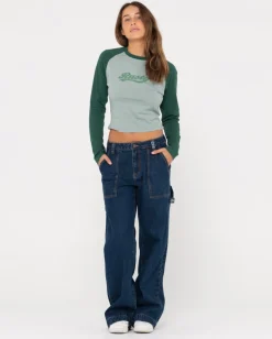 Shop Billie Low Rise Denim Carpenter Jean Womens Pants