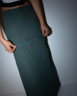Fashion Billie Low Rise Ripstop Zip Off Maxi Skirt Womens Skirts