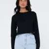 Store Blanks Long Sleeve Baby Tee Womens Tees & Tanks