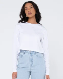 Clearance Blanks Long Sleeve Baby Tee Womens Tees & Tanks