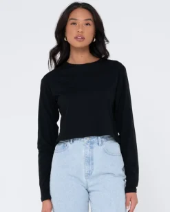 New Blanks Long Sleeve Baby Tee Womens Basics From 2 For $50*