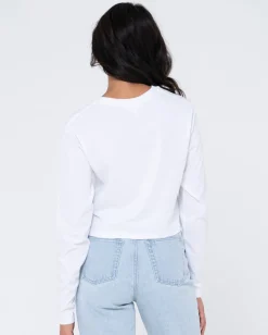 New Blanks Long Sleeve Baby Tee Womens Basics From 2 For $50*