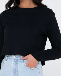 Store Blanks Long Sleeve Baby Tee Womens Tees & Tanks