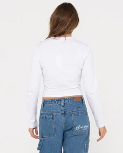 Flash Sale Blanks Long Sleeve Skimmer Tee Womens Tees & Tanks