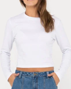 Flash Sale Blanks Long Sleeve Skimmer Tee Womens Tees & Tanks