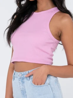 Outlet Blanks Racer Tank Top Womens Tees & Tanks