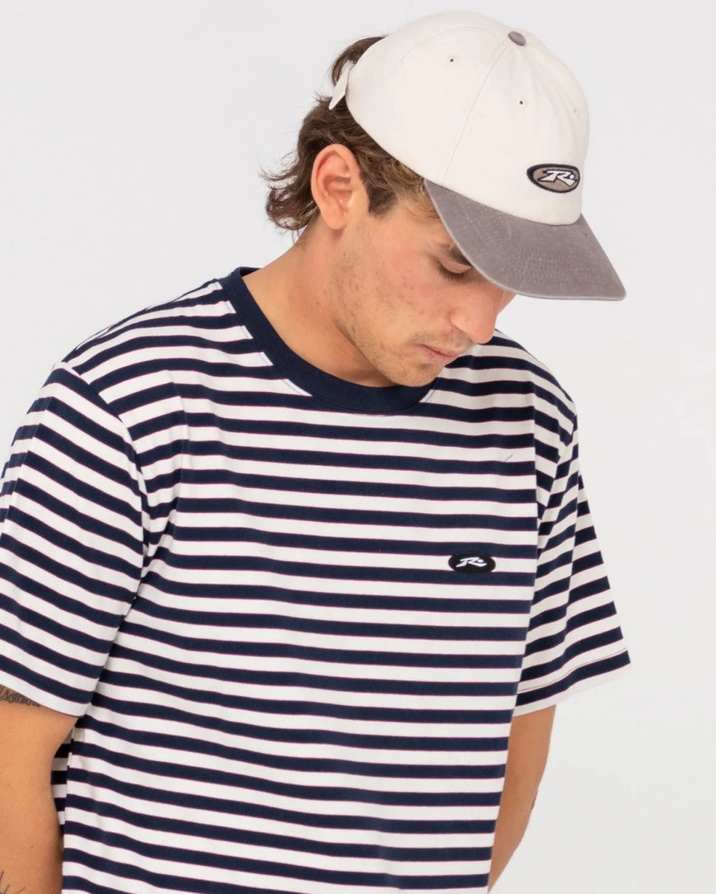 Cheap Blazewater Short Sleeve Striped Tee Mens Tees