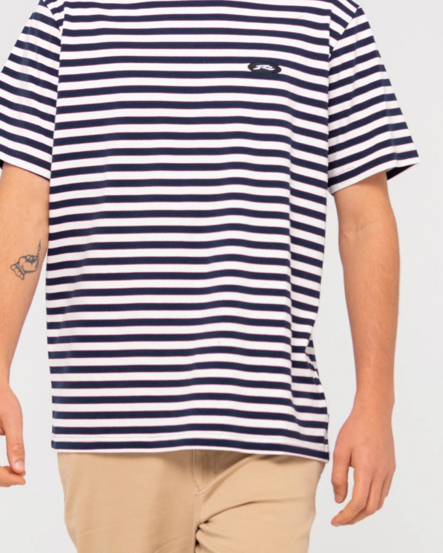 Cheap Blazewater Short Sleeve Striped Tee Mens Tees