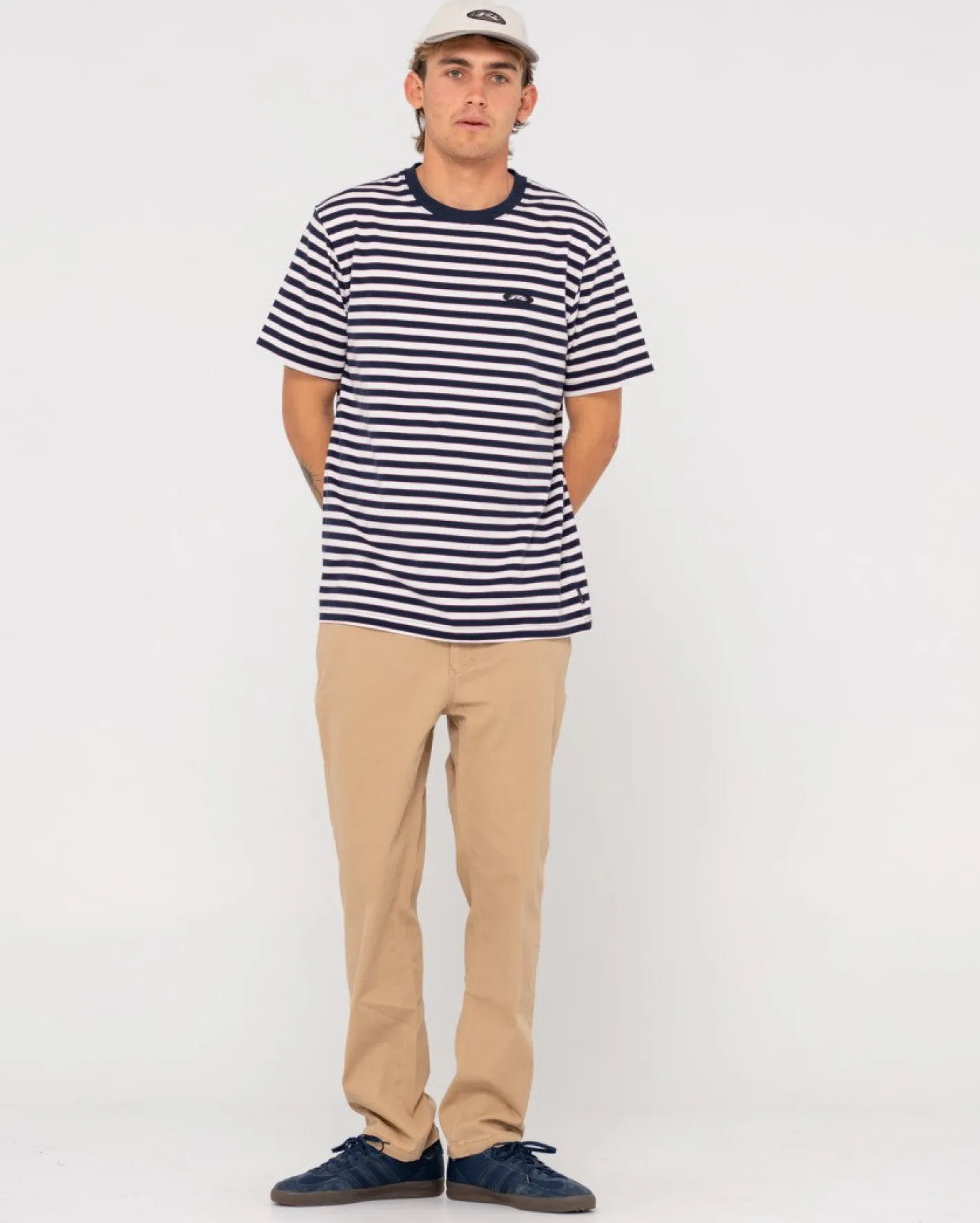 Cheap Blazewater Short Sleeve Striped Tee Mens Tees