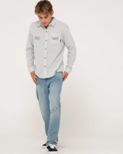 Flash Sale Boat Day Linen Long Sleeve Shirt Mens Shirts