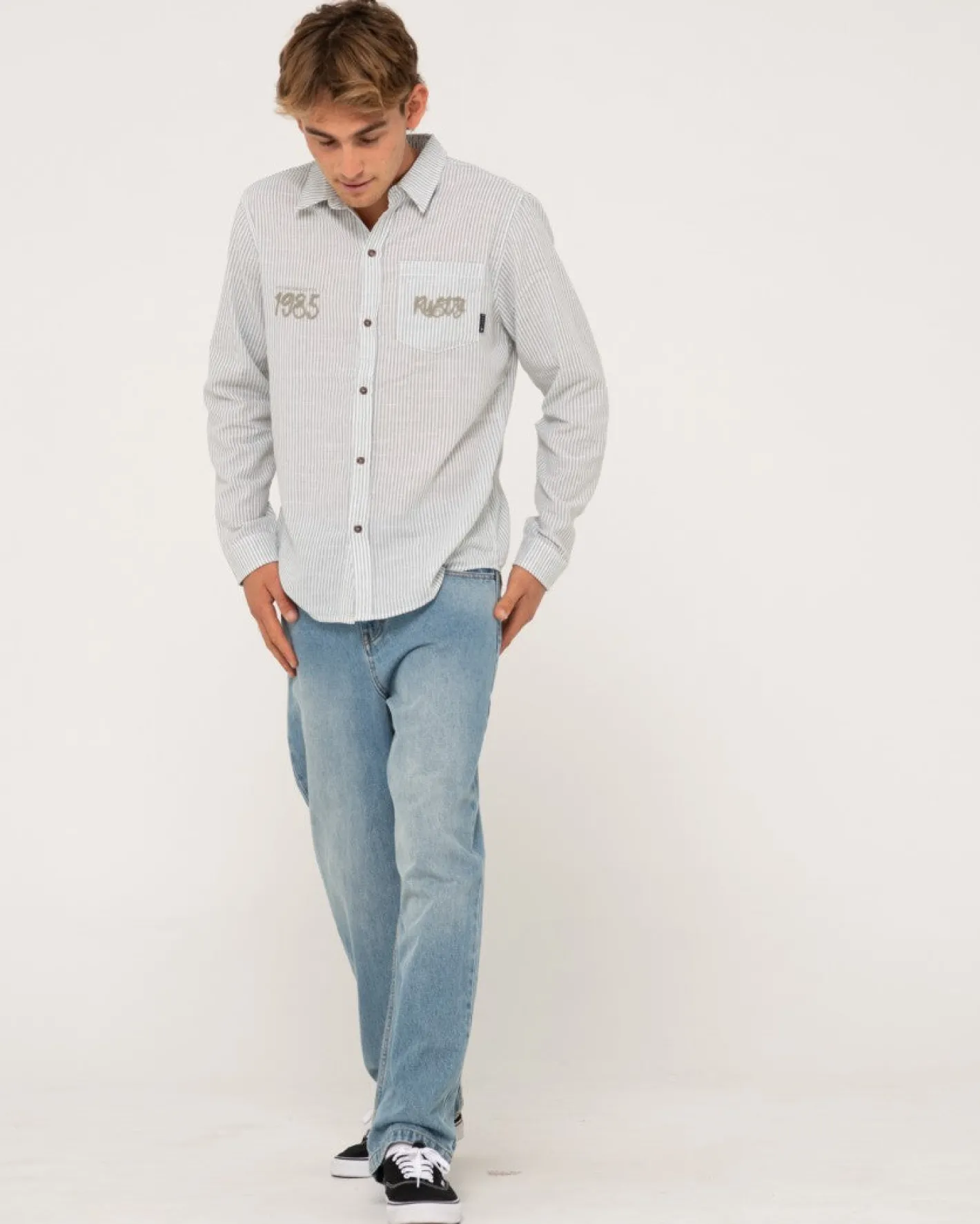 Flash Sale Boat Day Linen Long Sleeve Shirt Mens Shirts