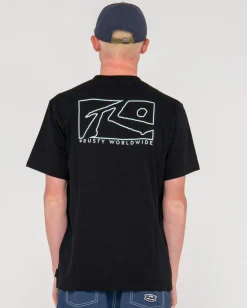 Best Sale Boxed Out Short Sleeve Graphic Tee Mens Tees