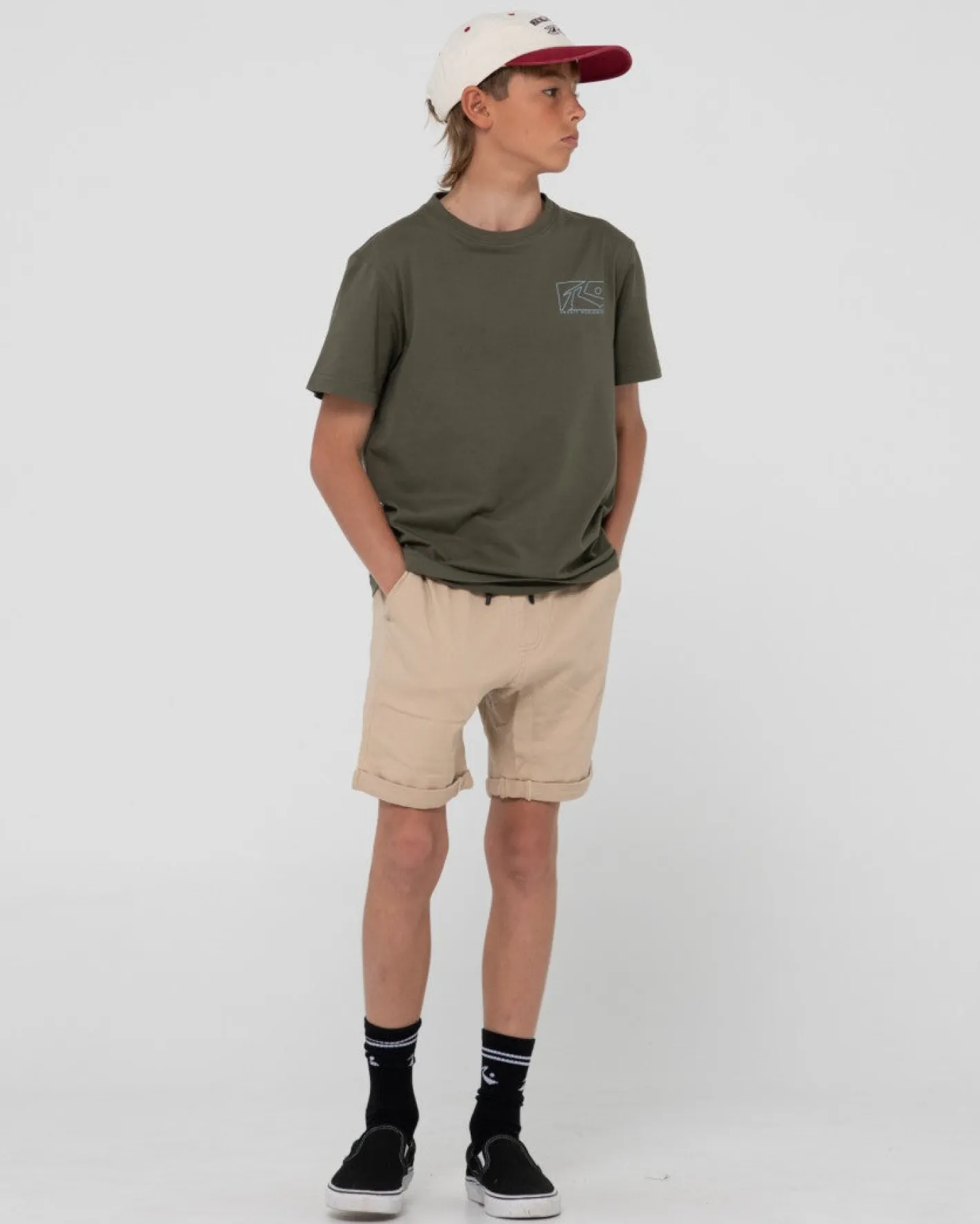 Fashion Boxed Out Short Sleeve Graphic Tee Boys Kids Tops