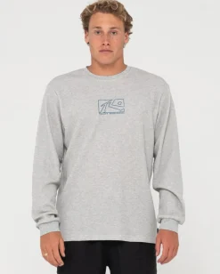Shop Boxed Out Waffle Long Sleeve Tee Mens Tees