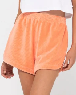 Cheap Bronte High Waisted Cord Short Womens Shorts