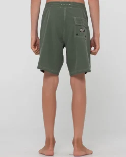 Clearance Burnt Rubber Vintage Wash Boardshort Boys Kids Boardshorts