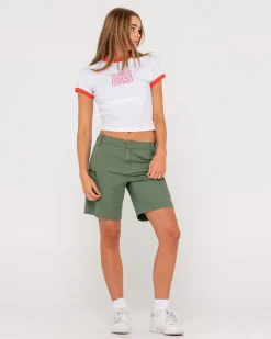 Outlet Cadet Low Rise Canvas Short Womens Shorts
