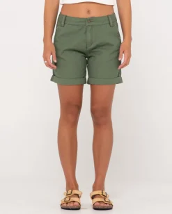 Outlet Cadet Low Rise Canvas Short Womens Shorts