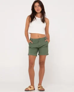 Outlet Cadet Low Rise Canvas Short Womens Shorts